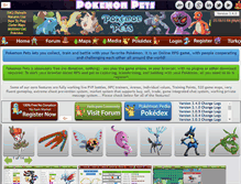 Tablet Screenshot of pokemonpets.com